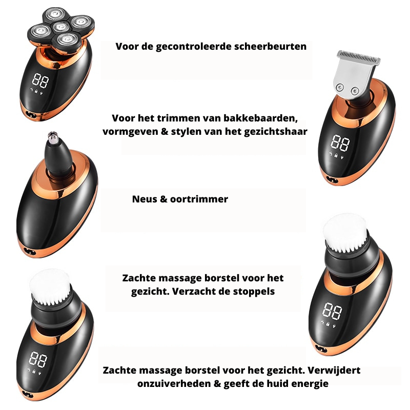 Rasoir Étanche pour Hommes | Tondeuse Sans Fil Multifonctionnelle
