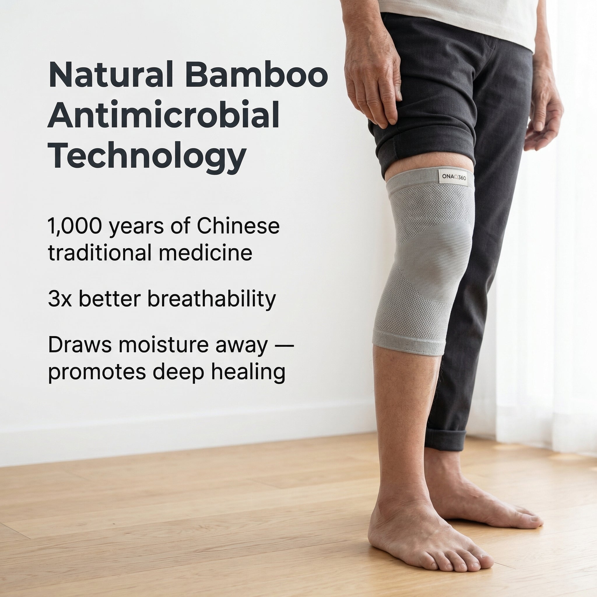ONAQ360™ Flexlife Genouillère en Bambou