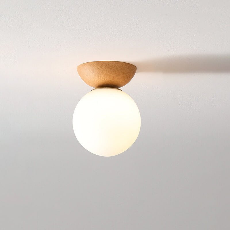 Hikari Plafonnier – Design Japonais Minimaliste avec LED & Bois