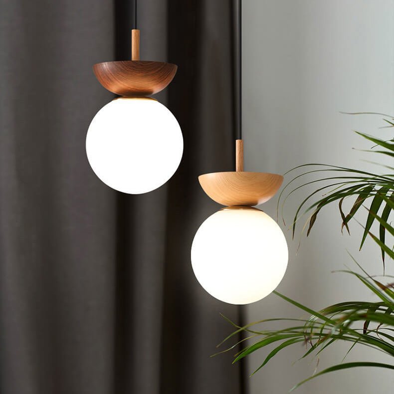 Hikari Plafonnier – Design Japonais Minimaliste avec LED & Bois