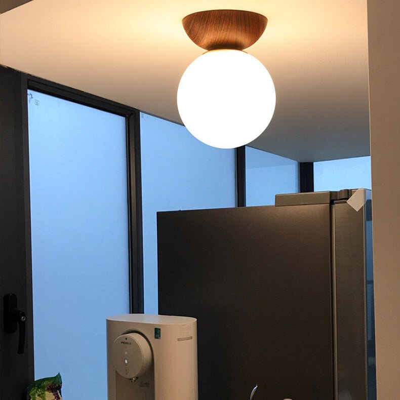 Hikari Plafonnier – Design Japonais Minimaliste avec LED & Bois