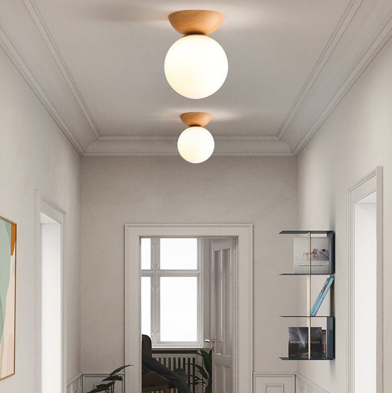 Hikari Plafonnier – Design Japonais Minimaliste avec LED & Bois