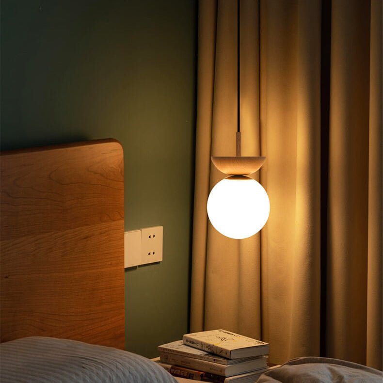 Hikari Plafonnier – Design Japonais Minimaliste avec LED & Bois