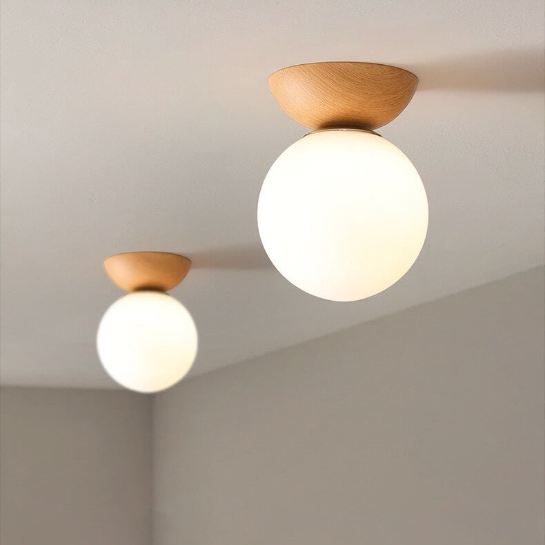 Hikari Plafonnier – Design Japonais Minimaliste avec LED & Bois
