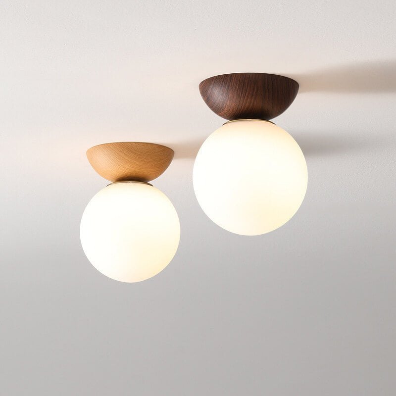 Hikari Plafonnier – Design Japonais Minimaliste avec LED & Bois