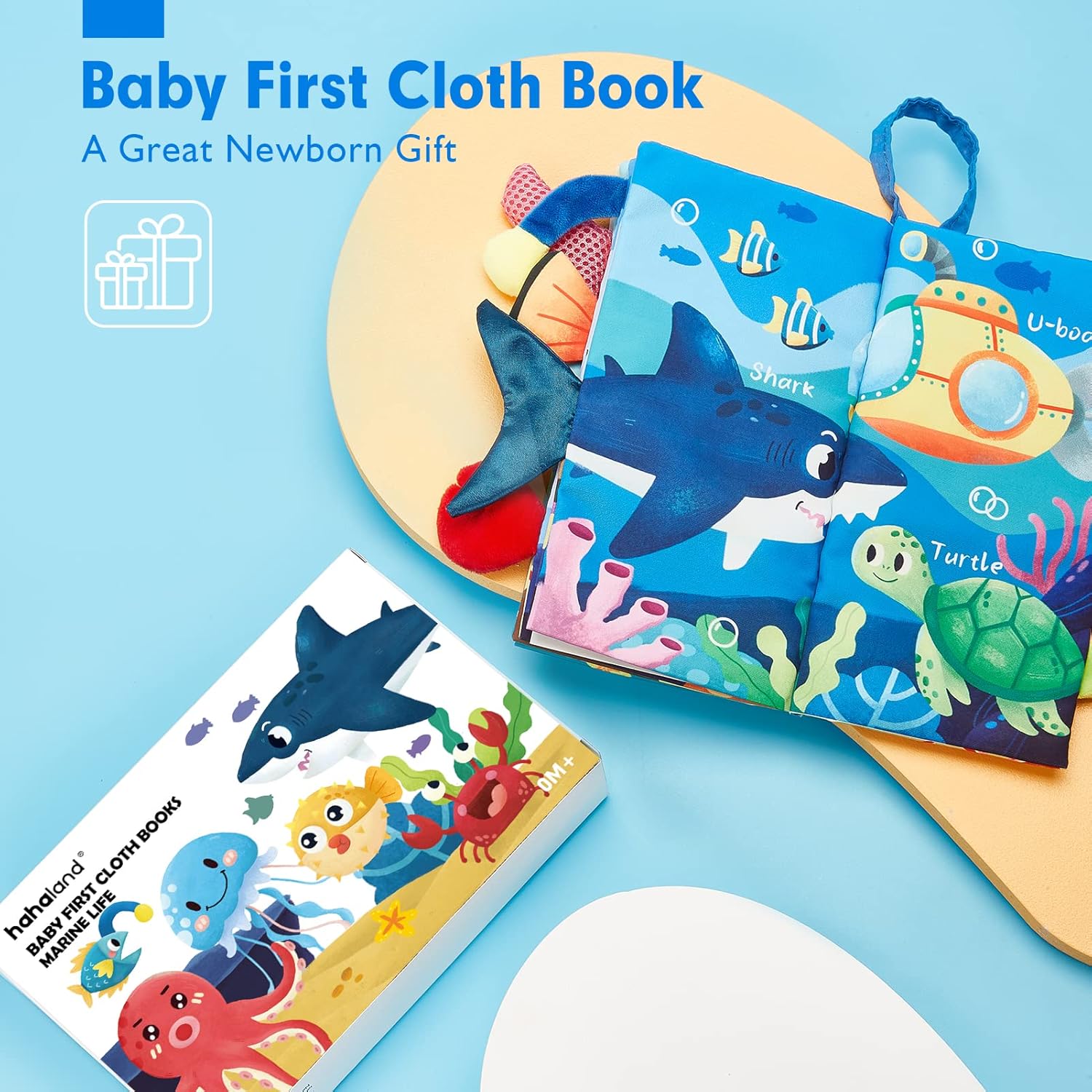 Livre Sensoriel à Contraste Élevé - Jouet pour Bébé 6-12 Mois