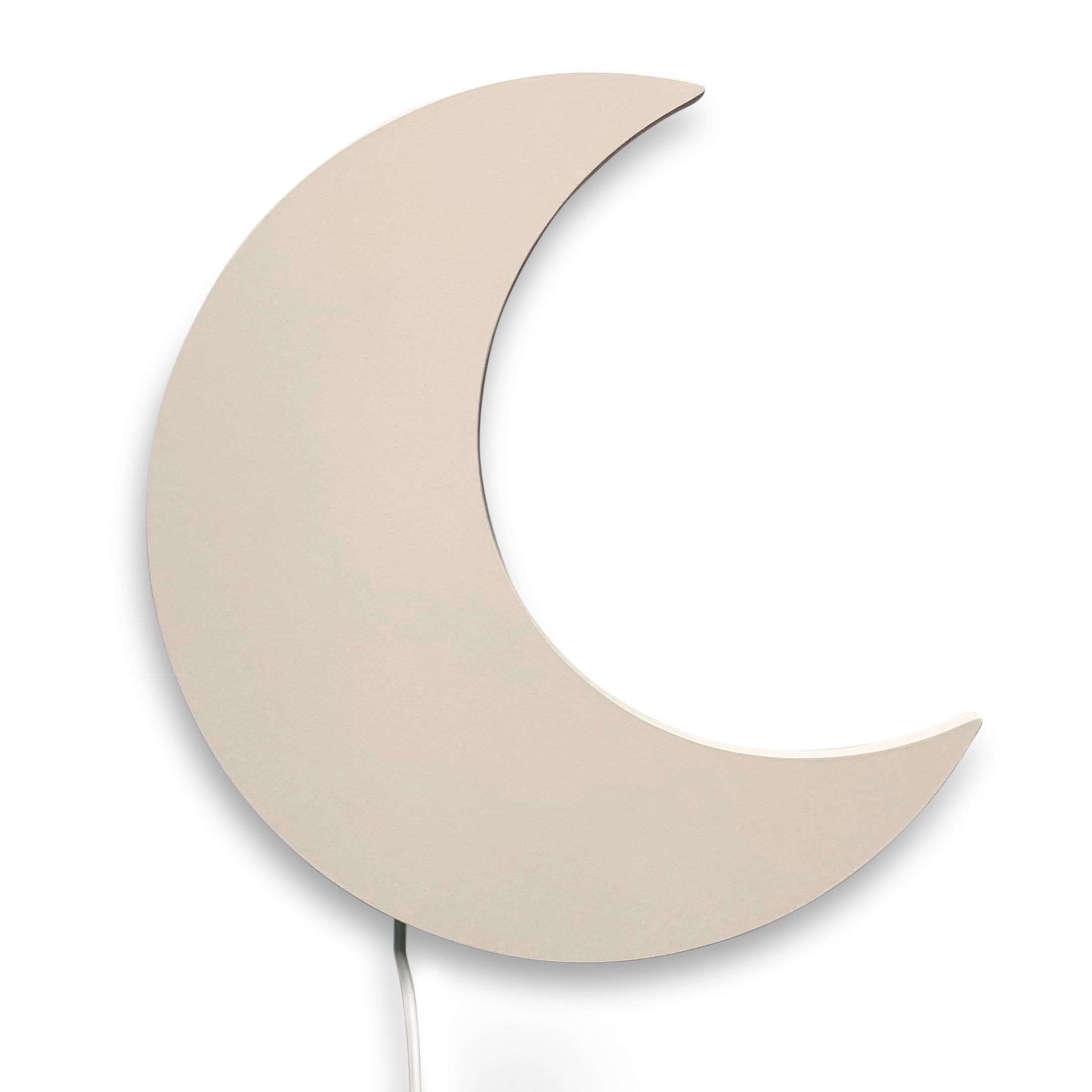 Applique Murale en Bois pour Chambre d'Enfant - Forme de Lune