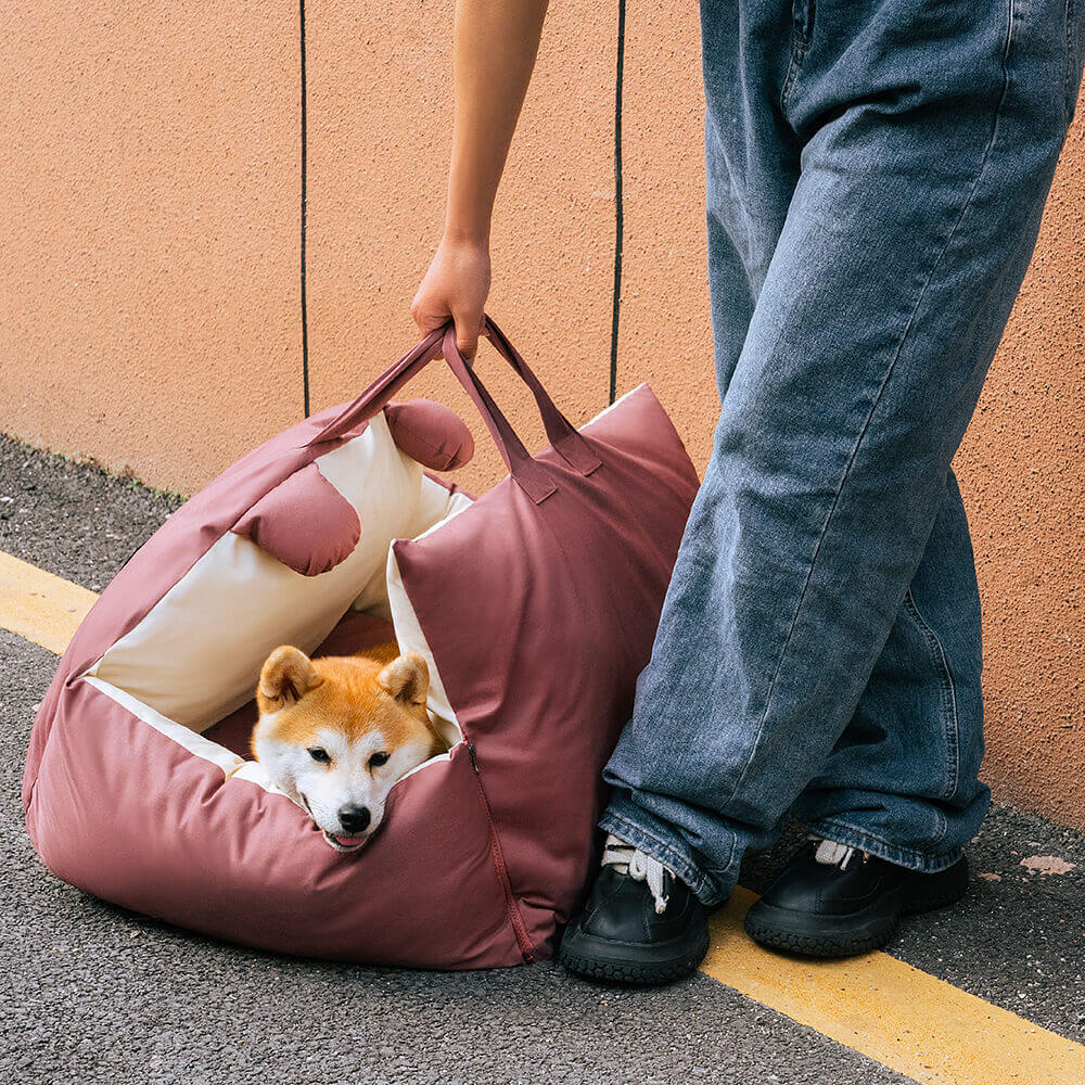 HundeBox™ | Siège auto pour chien | Siège pour chien sur la banquette arrière | Boîte de transport pour chien