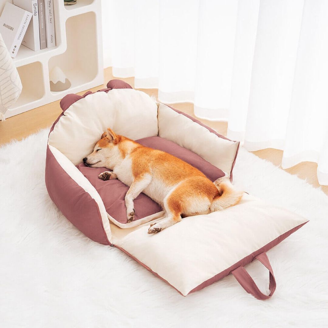 HundeBox™ | Siège auto pour chien | Siège pour chien sur la banquette arrière | Boîte de transport pour chien