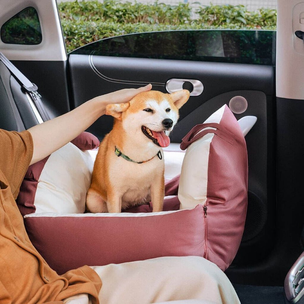 HundeBox™ | Siège auto pour chien | Siège pour chien sur la banquette arrière | Boîte de transport pour chien