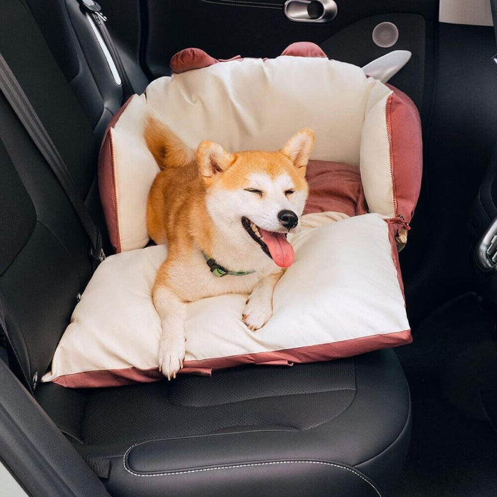 HundeBox™ | Siège auto pour chien | Siège pour chien sur la banquette arrière | Boîte de transport pour chien