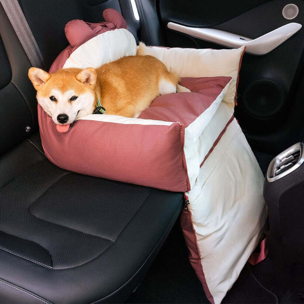 HundeBox™ | Siège auto pour chien | Siège pour chien sur la banquette arrière | Boîte de transport pour chien