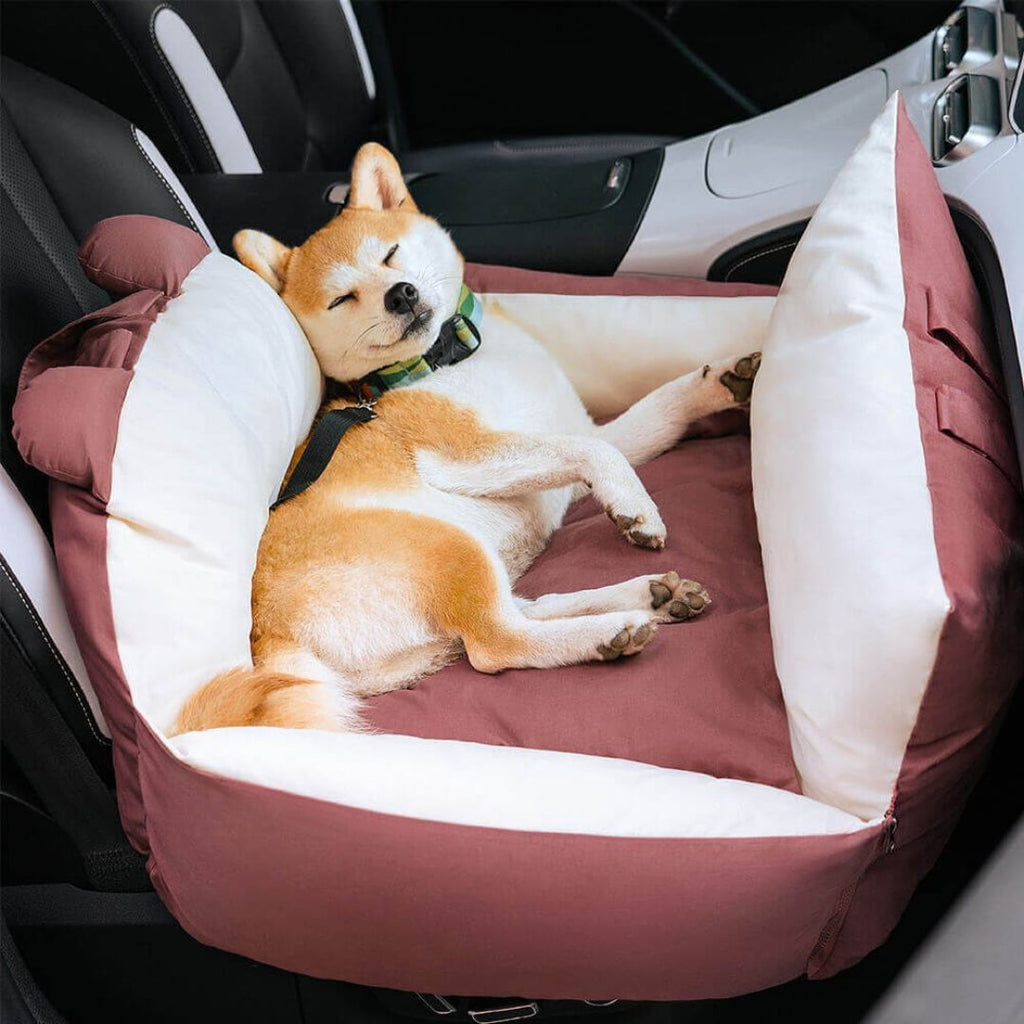 HundeBox™ | Siège auto pour chien | Siège pour chien sur la banquette arrière | Boîte de transport pour chien