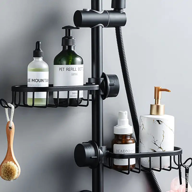 AquaGrip Étagère de Douche – Pratique, en Acier Inoxydable et Gain de Place
