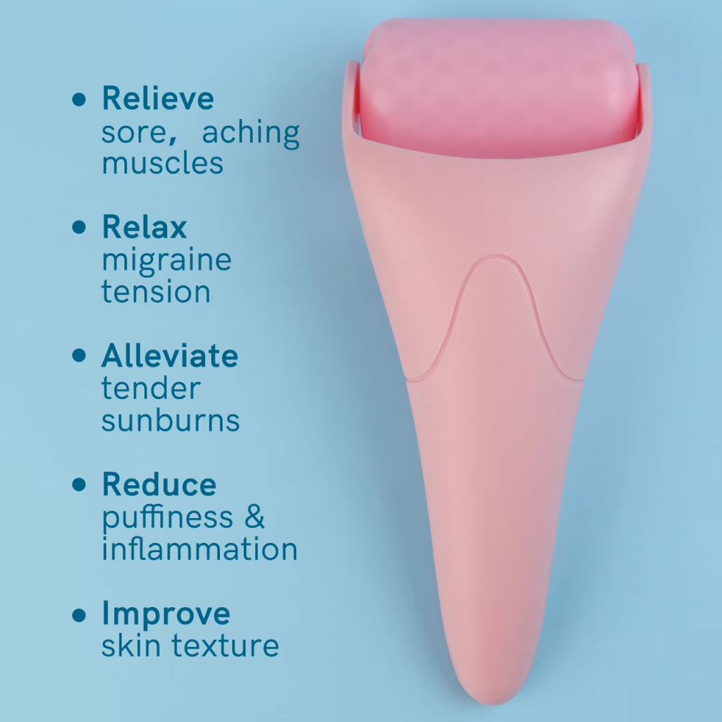 Roller de Glace pour le Visage – Adoucit les Rides et les Gonflements !