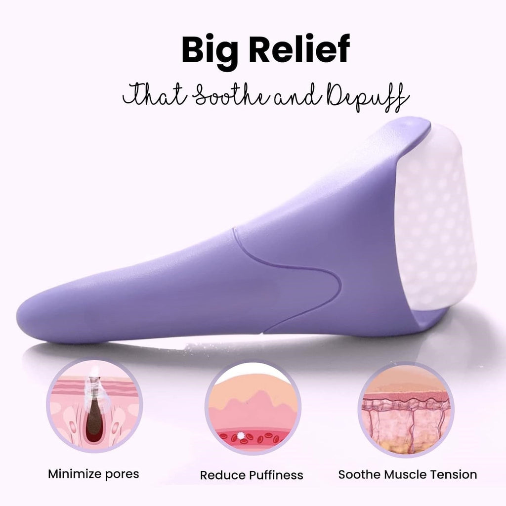 Roller de Glace pour le Visage – Adoucit les Rides et les Gonflements !