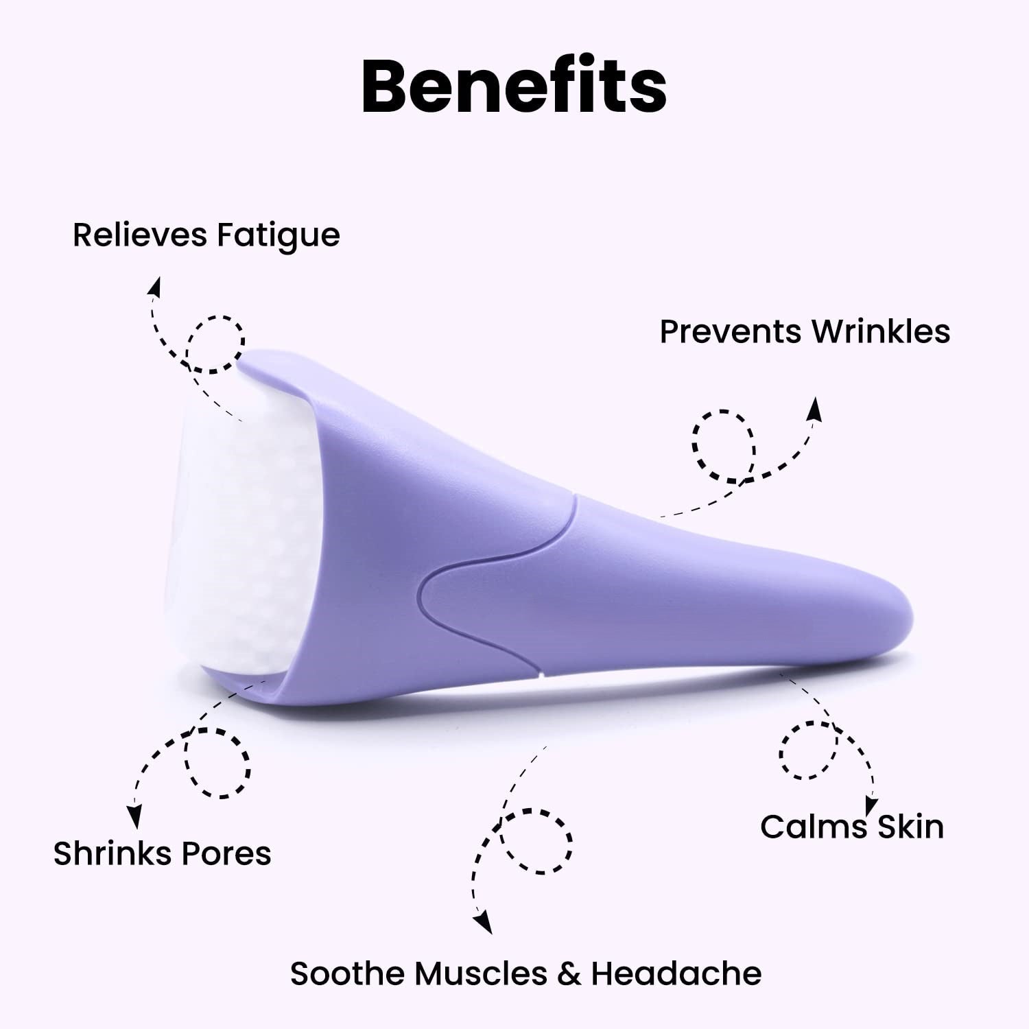 Roller de Glace pour le Visage – Adoucit les Rides et les Gonflements !