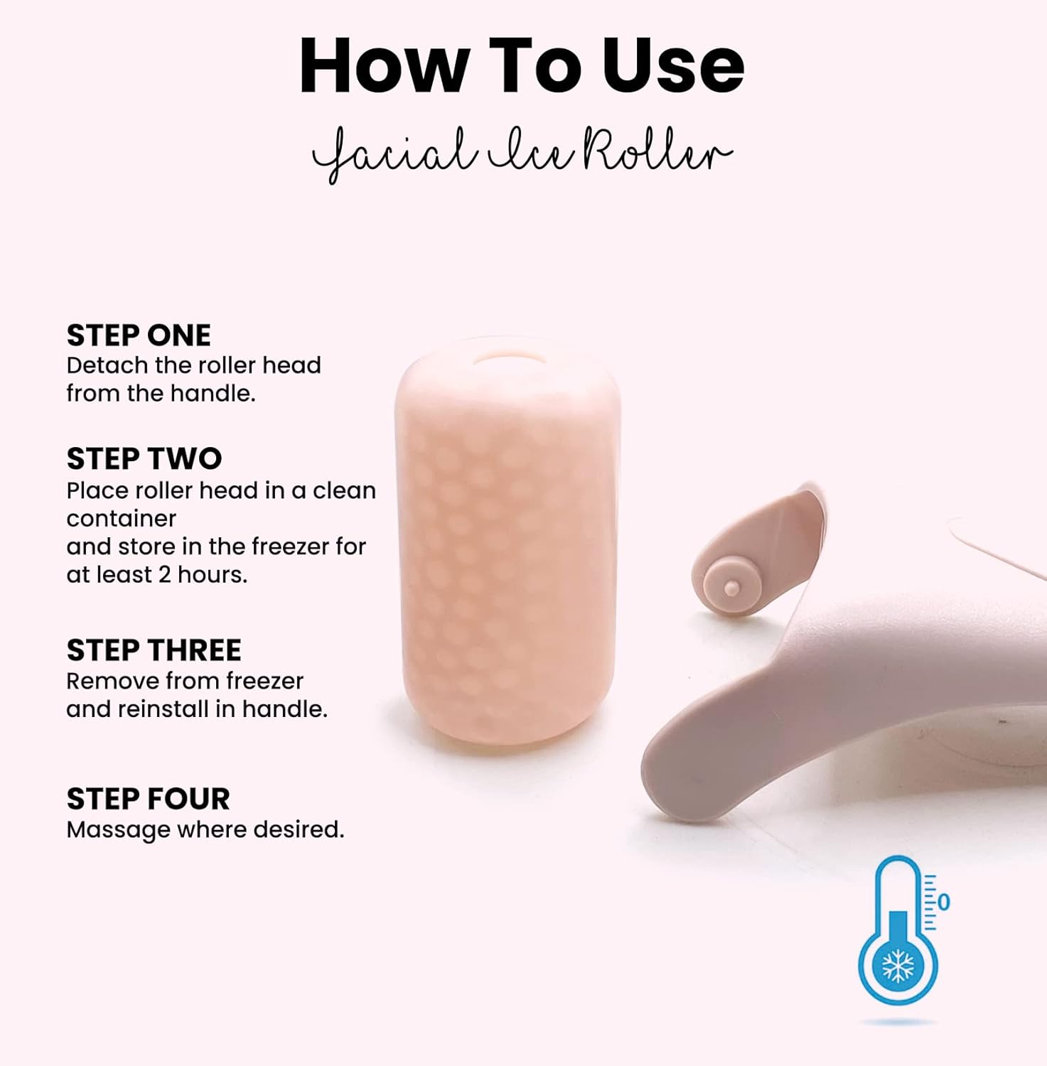 Roller de Glace pour le Visage – Adoucit les Rides et les Gonflements !