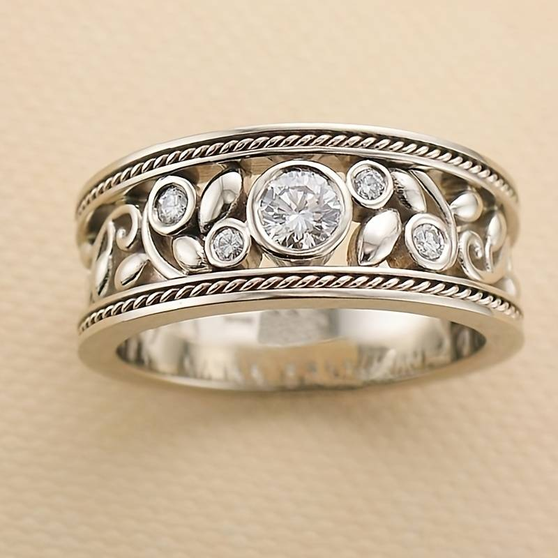 Bague en Argent Vintage Fait Main