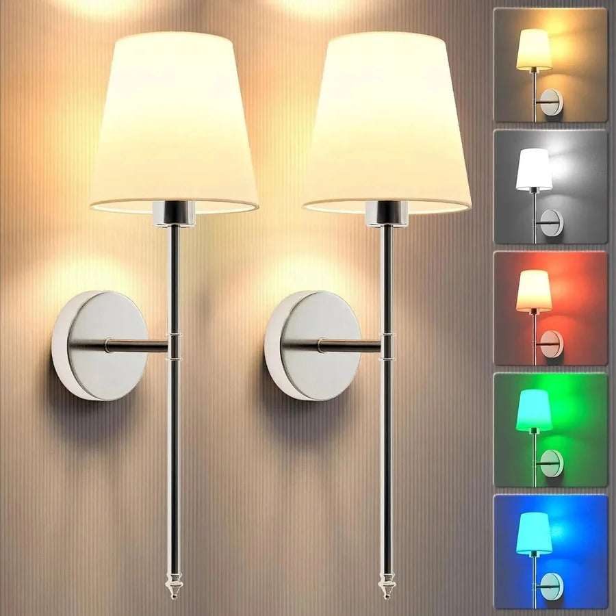 Appliques murales sans fil, pack de 2
