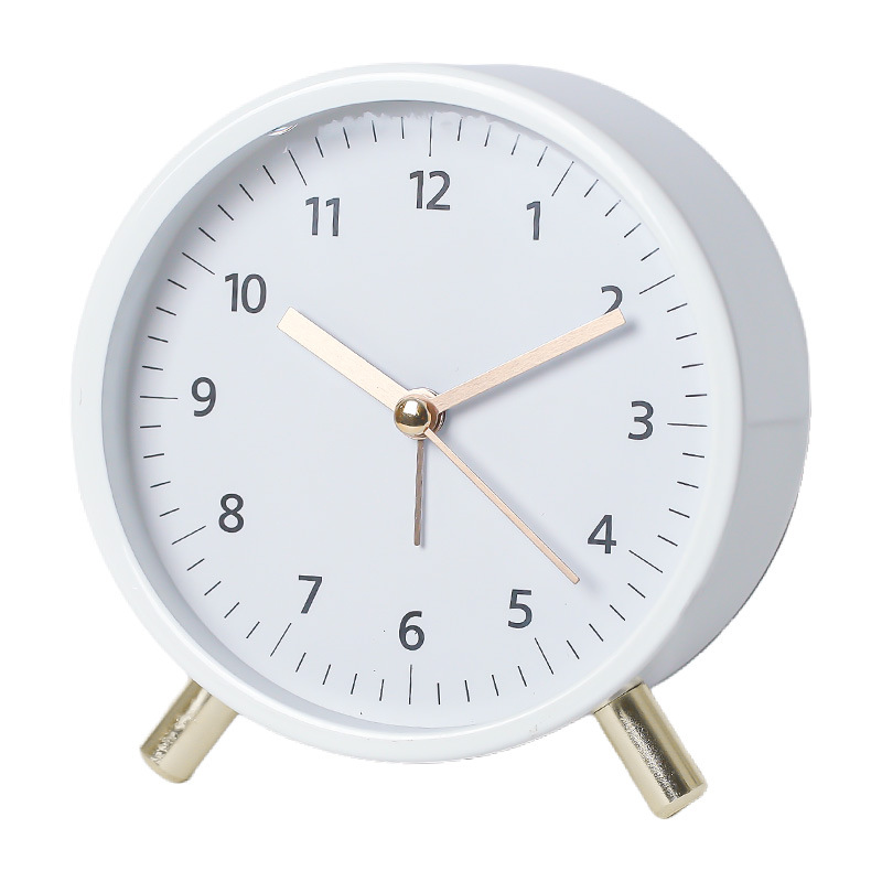 Horloge de table silencieuse scandinave au design minimaliste – Intemporelle et élégante
