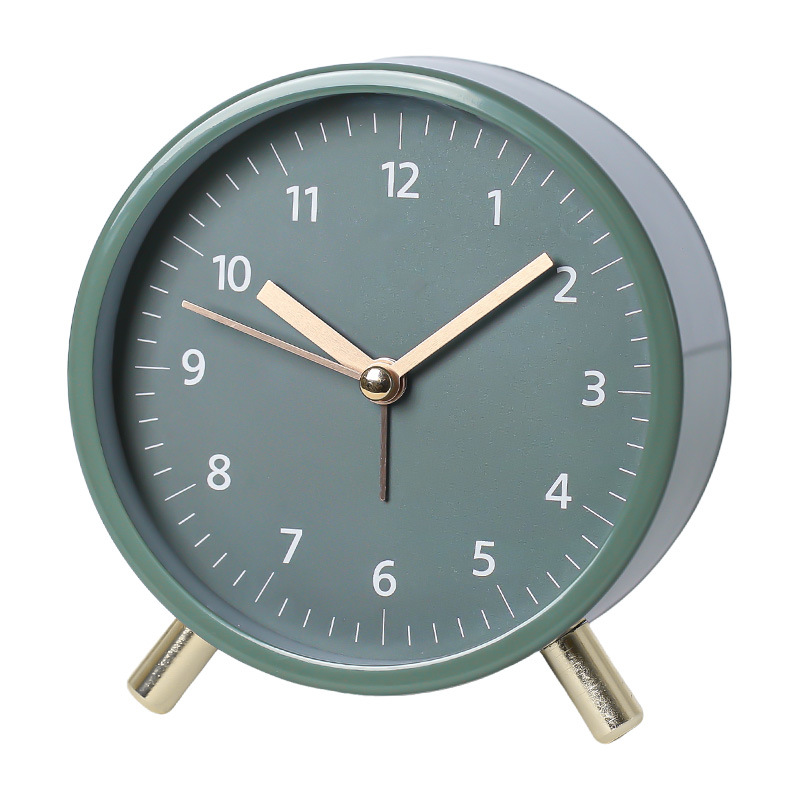 Horloge de table silencieuse scandinave au design minimaliste – Intemporelle et élégante