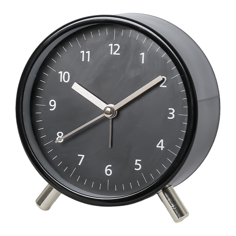 Horloge de table silencieuse scandinave au design minimaliste – Intemporelle et élégante