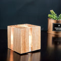 Lampe LED en Bois Naturel avec Éclairage Réglable