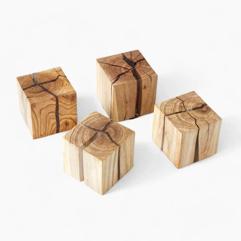 Lampe LED en Bois Naturel avec Éclairage Réglable