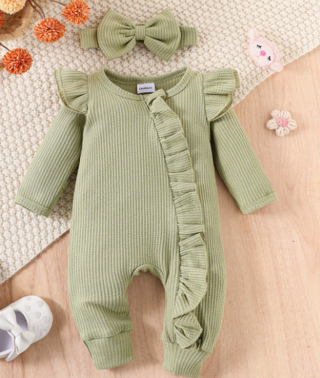 Sofie Ruffle Babypak – Combinaison Douce avec Détails Ludiques