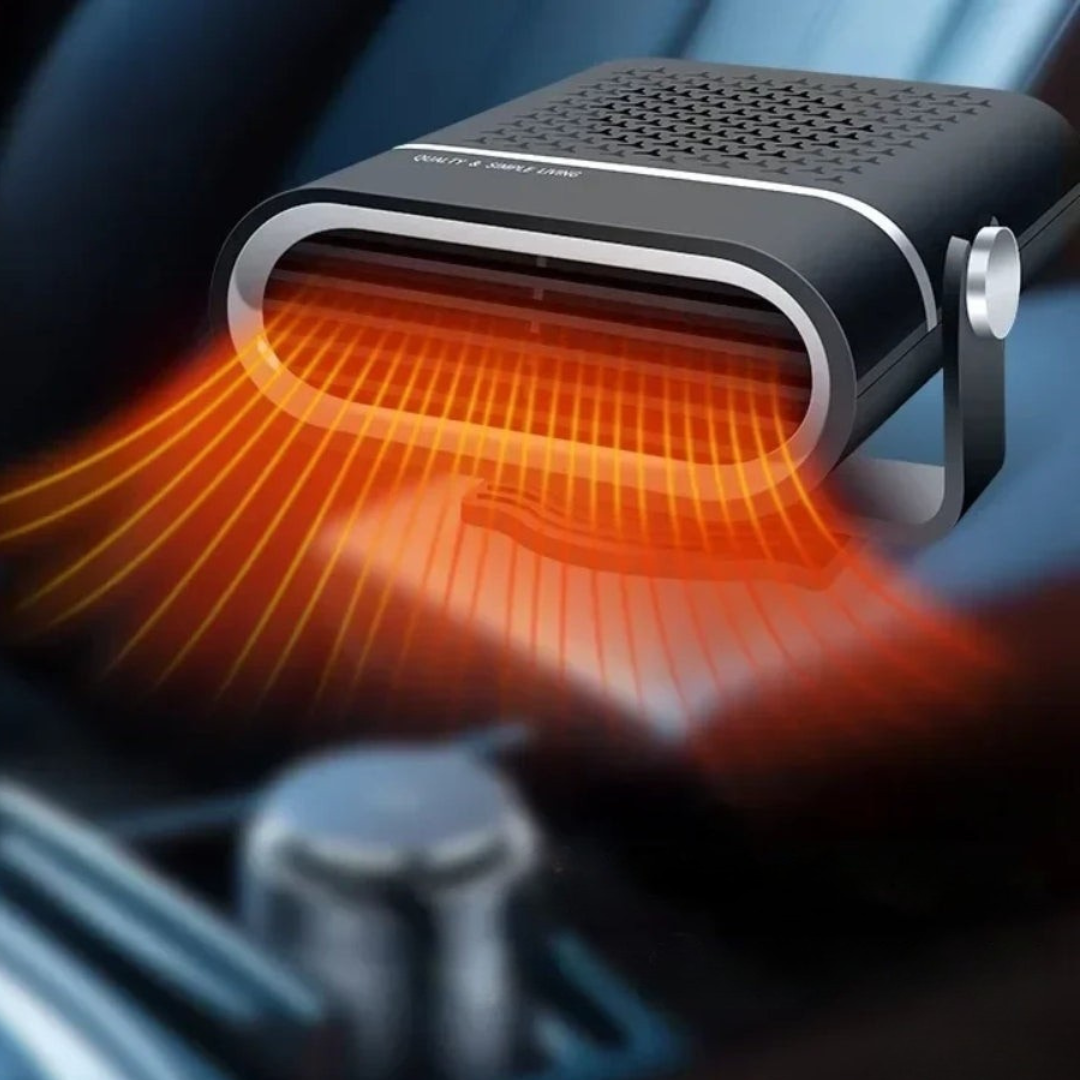 Skanto | Chauffage de voiture & Dégivreur de vitres | 12V USB Portable | Noir