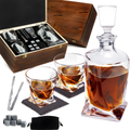 Carafe et Set de Verres à Whiskey en Cristal de Luxe - WhiskeyWave