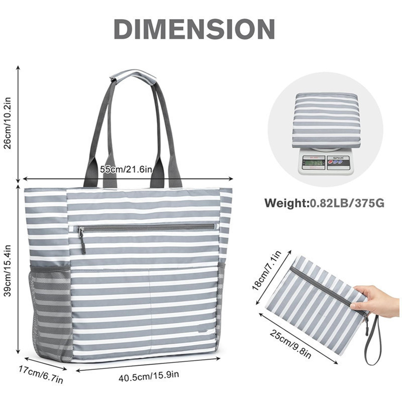 Sac de plage pliable étanche extra large