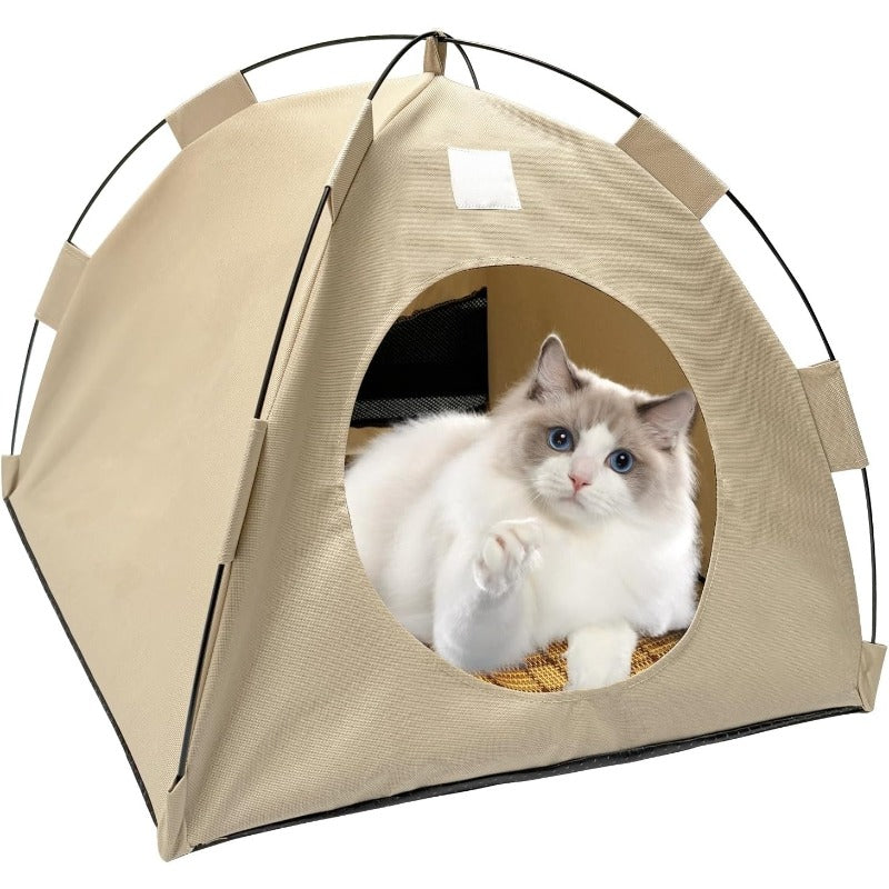 CozyNest™ | Tente pour animaux de compagnie – Pliable, douce et calme pour les chats et les petits chiens