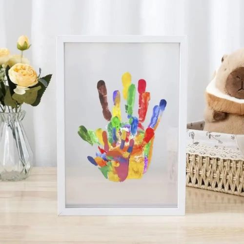 50% DE RÉDUCTION | HeartNest™ | Cadre souvenir – Empreintes de mains et de pattes pour la maison et le cadeau