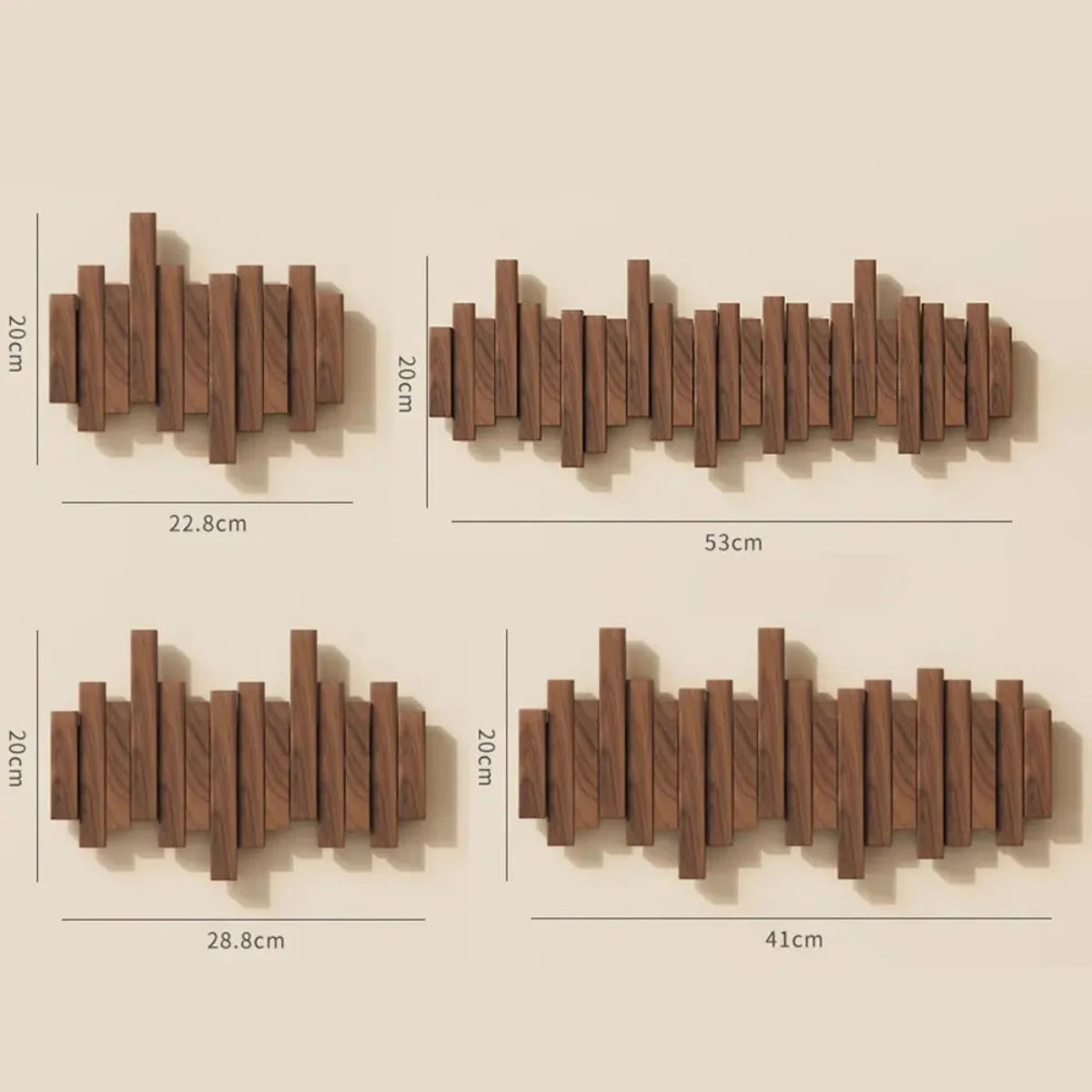 ToneLine – Porte-manteau mural en bois massif