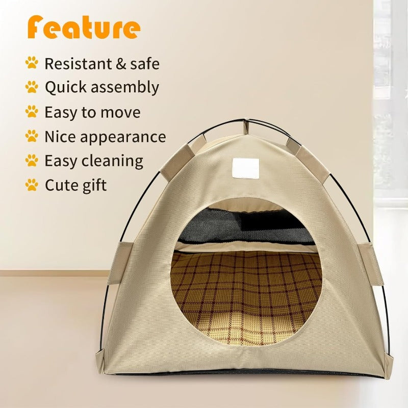 CozyNest™ | Tente pour animaux de compagnie – Pliable, douce et calme pour les chats et les petits chiens