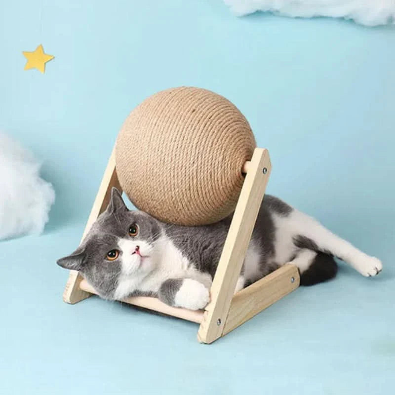 Jouet pour chat avec zone de grattage