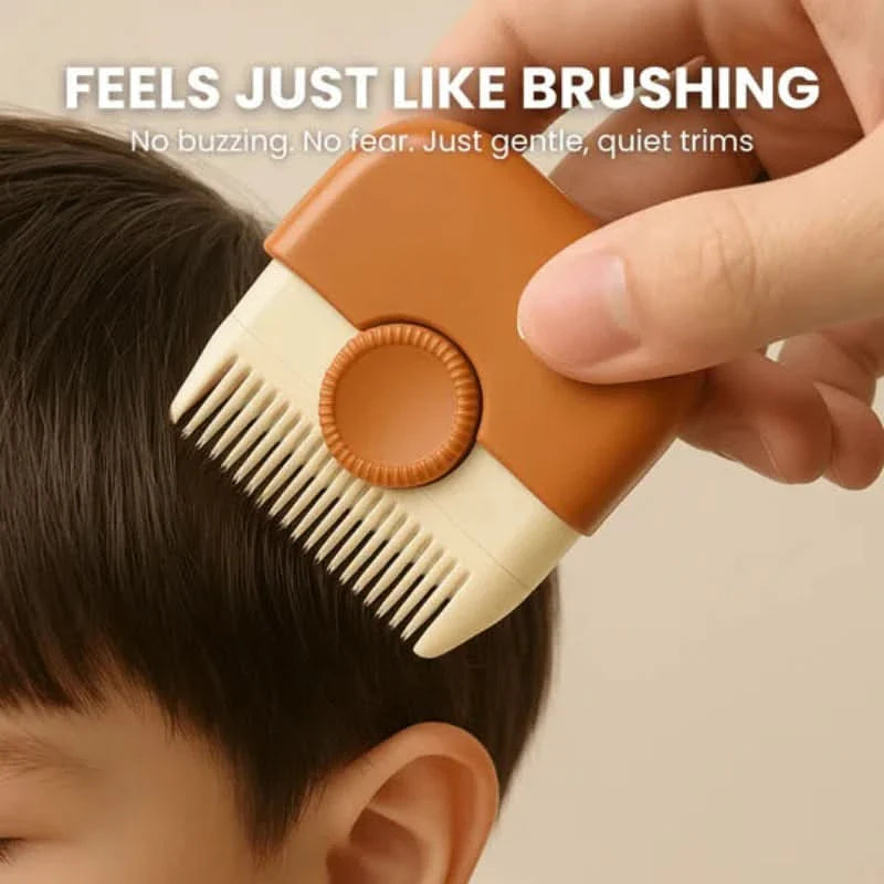 Mini peigne coupe cheveux à lame intégrée – coupe facile au quotidien
