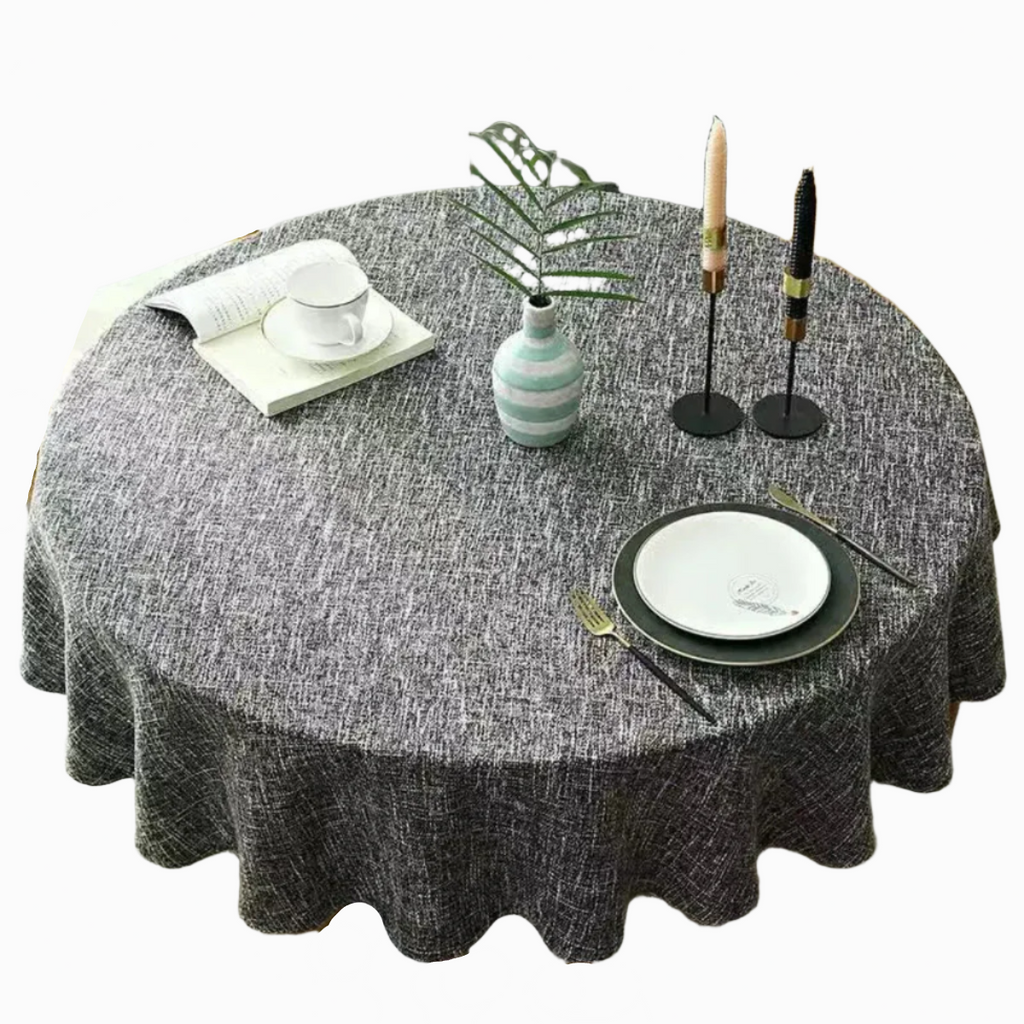 Nappe en Lin avec Structure Tissée pour une Table Élégante et Pratique