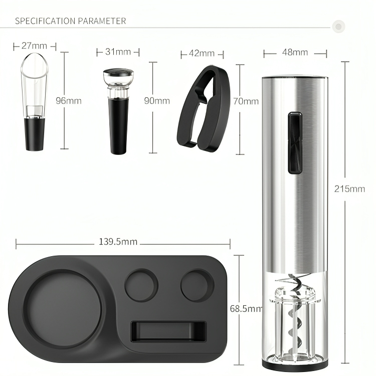 50% DE RÉDUCTION | BottleMate™ | Tire-bouchon électrique