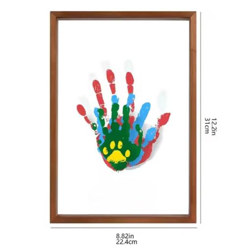 50% DE RÉDUCTION | HeartNest™ | Cadre souvenir – Empreintes de mains et de pattes pour la maison et le cadeau