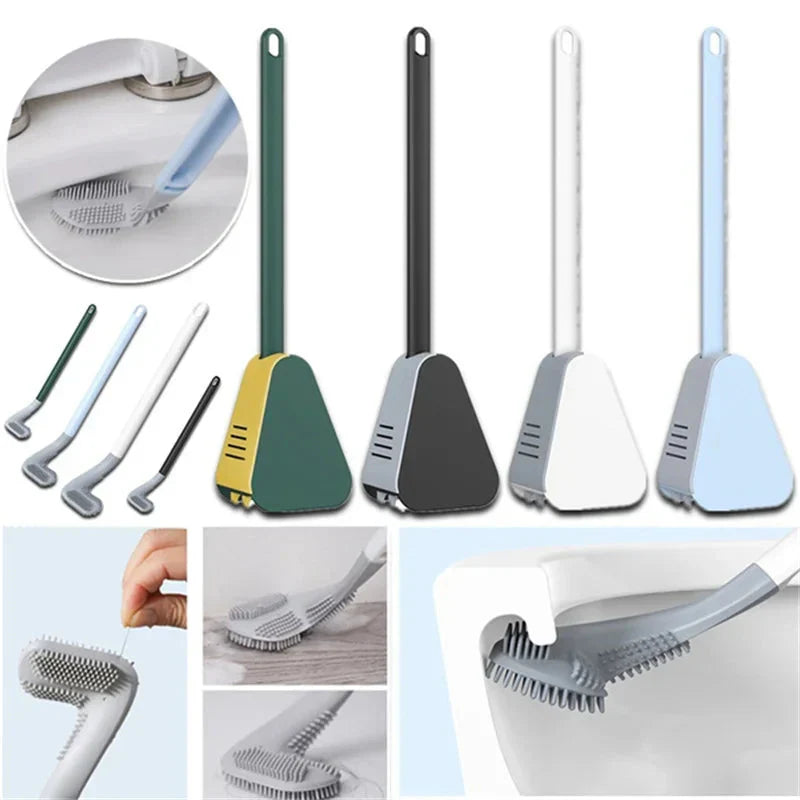 Brosse de toilette en silicone hygiénique