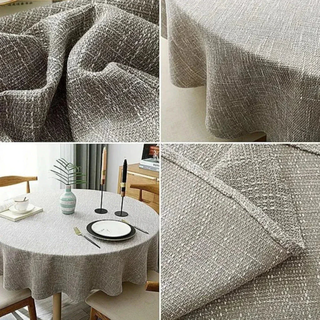 Nappe en Lin avec Structure Tissée pour une Table Élégante et Pratique