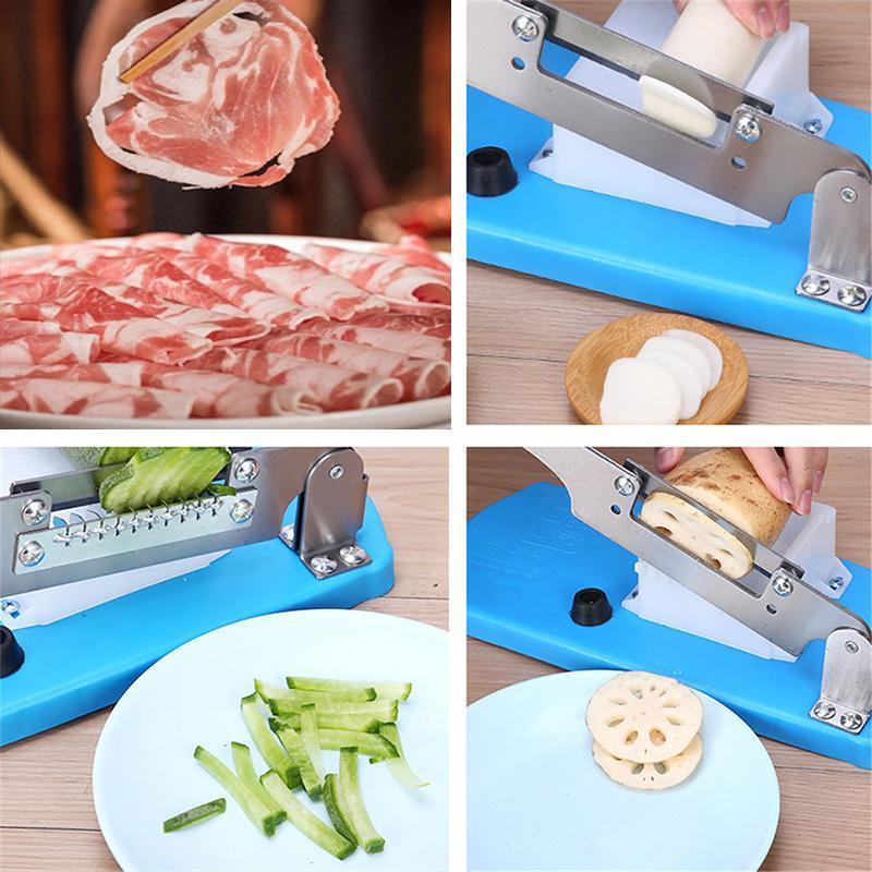 50 % DE RÉDUCTION | ChefSlice™ | Trancheuse de cuisine en acier inoxydable – Découpe précise pour la viande, les légumes et les fruits