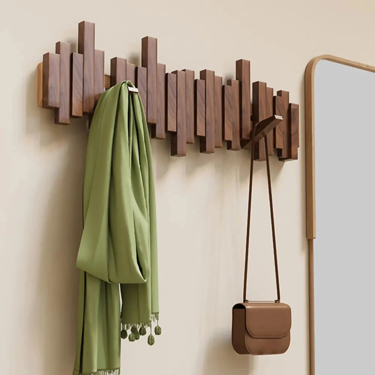 ToneLine – Porte-manteau mural en bois massif