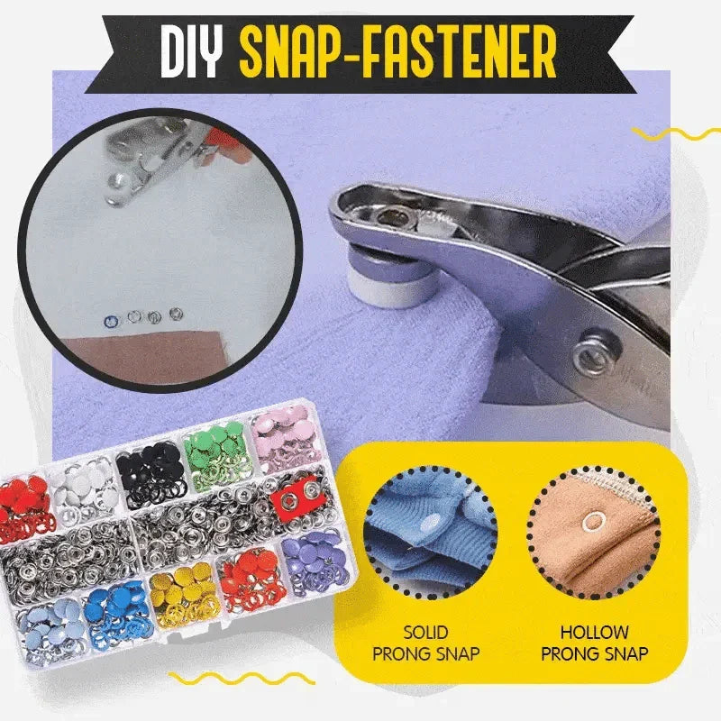 Fermeture sans couture : boutons-pression faciles à attacher