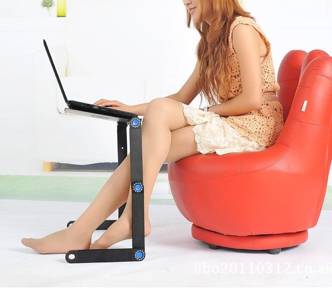 Support d'Ordinateur Portable Réglable avec Fonction de Refroidissement