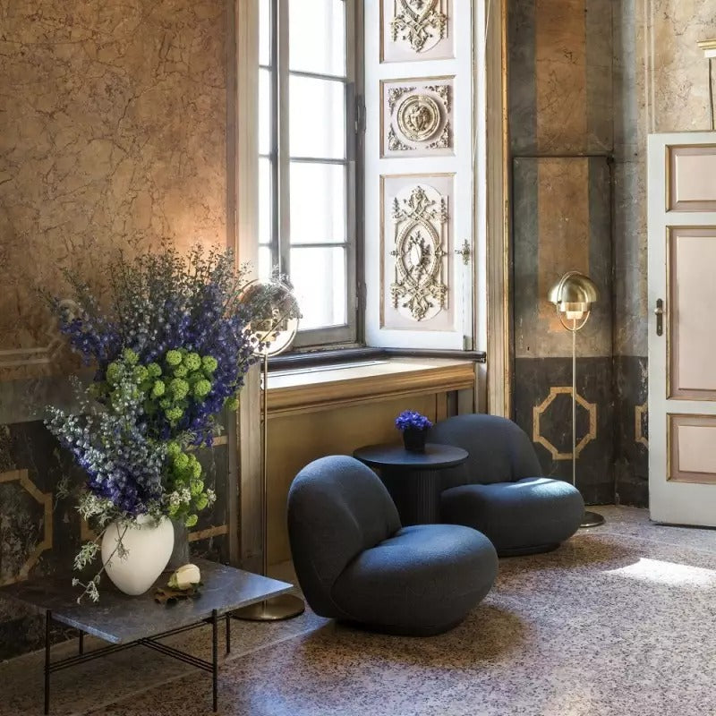 Lampadaire sculptural avec plusieurs luminaires