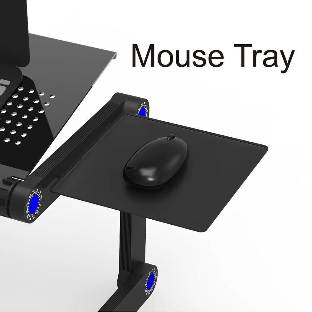 Support d'Ordinateur Portable Réglable avec Fonction de Refroidissement